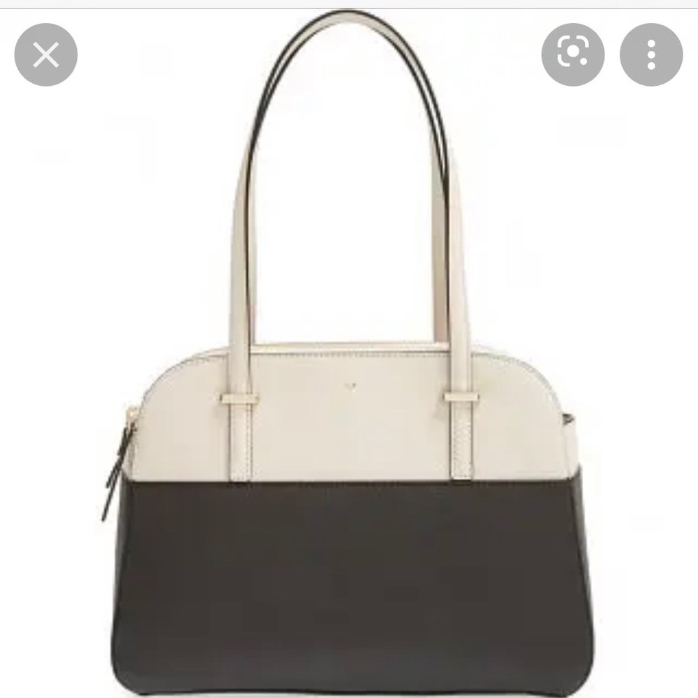 Kate Spade Black and Cream Shoulder Bag
